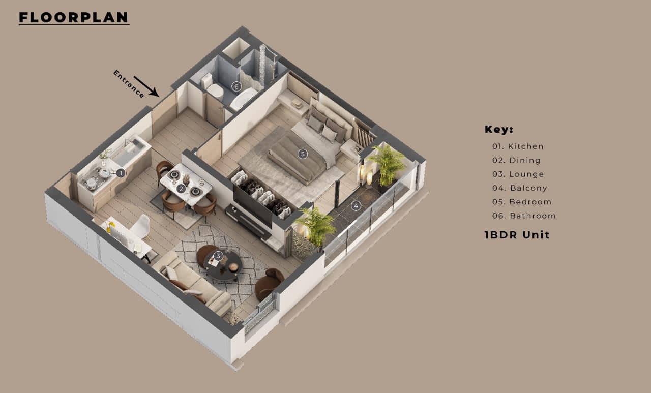 Luxurious 1 Bedroom Apartments in Kilimani